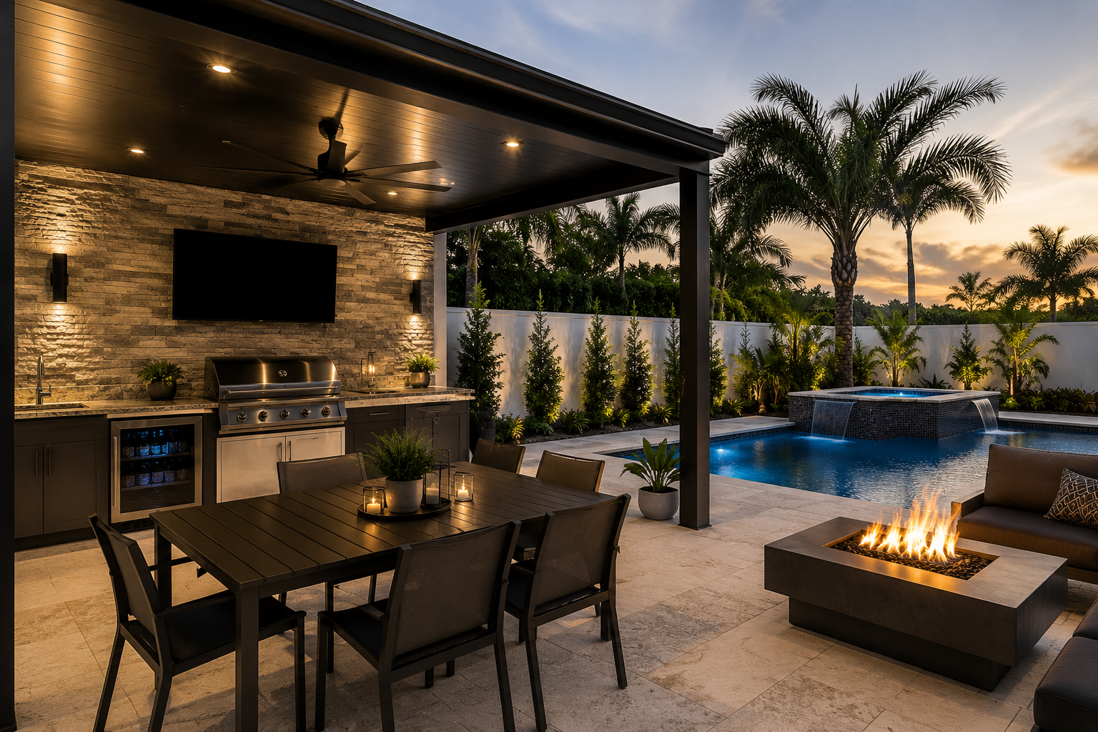 Outdoor living and exterior remodeling project